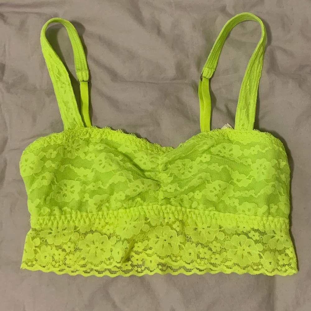Hollister Lace Bralette Crop Top Bandeau Volt